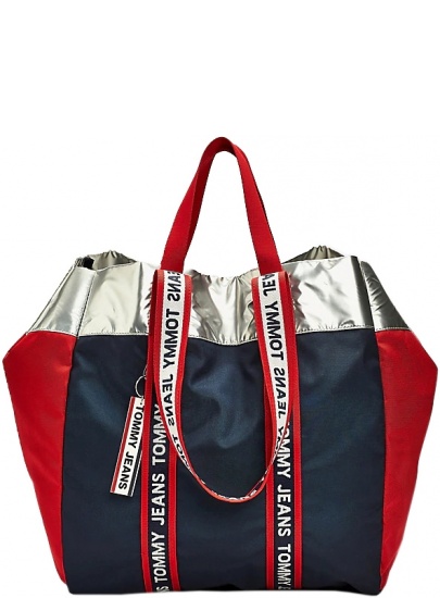 Torebka TOMMY HILFIGER TJW LOGO TAPE TOTE AW0AW08261 0F4