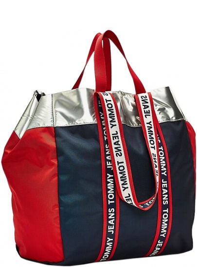 Torebka TOMMY HILFIGER TJW LOGO TAPE TOTE AW0AW08261 0F4