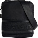 Czarna Listonoszka Saszetka CALVIN KLEIN Striped Logo Mini Re Black