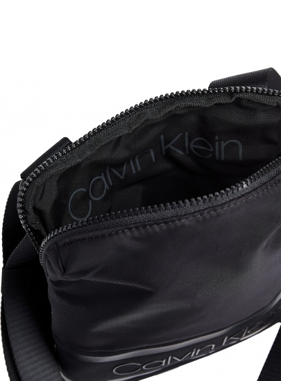 Czarna Listonoszka Saszetka CALVIN KLEIN Striped Logo Flat K50K505378 BAX