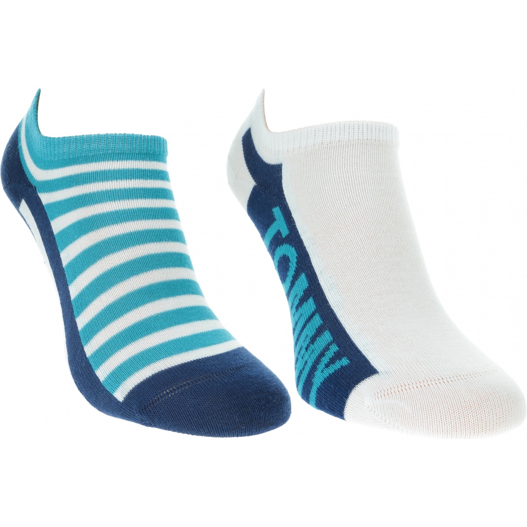 Kolorowe Skarpetki Stopki 2 pary TOMMY HILFIGER 320409001 005 (2-PAK)