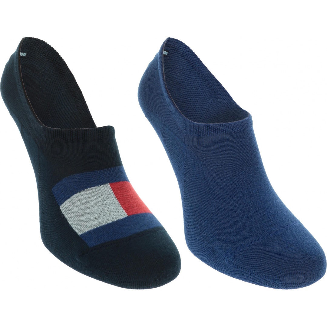 Kolorowe Skarpetki Stopki 2 pary TOMMY HILFIGER 320208001 322 (2-PAK)