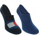 Kolorowe Skarpetki Stopki 2 pary TOMMY HILFIGER 320208001 322 (2-PAK)