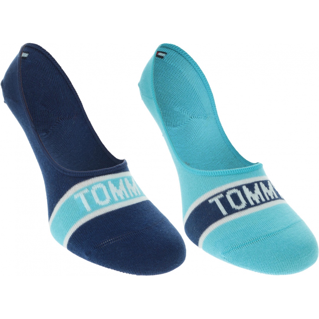 Kolorowe Skarpetki Stopki TOMMY HILFIGER 320410001 005 (2-PAK)