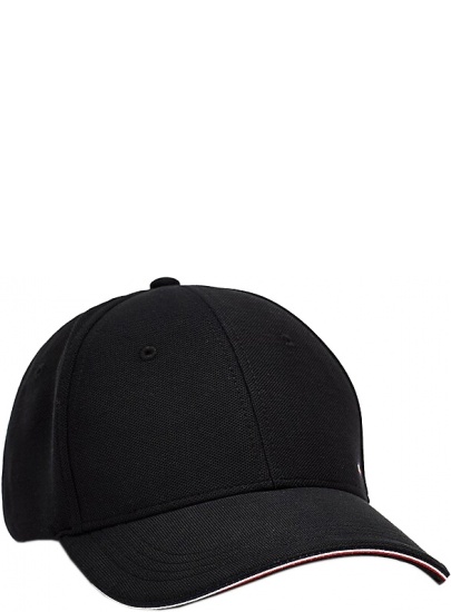 Czarne Czapka z Daszkiem TOMMY HILFIGER Elevated Corporate Cap AM0AM05763