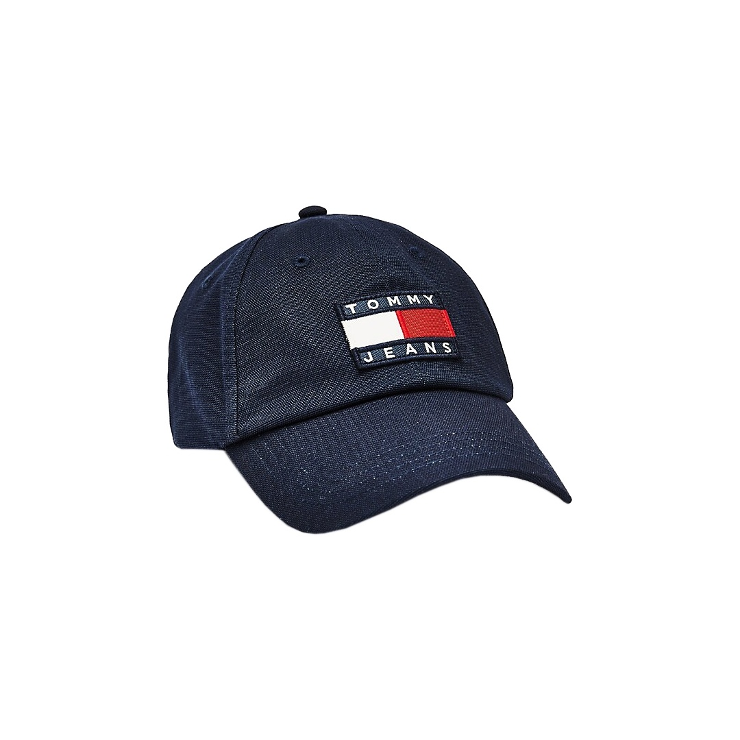 Granatowa Czapka z Daszkiem TOMMY HILFIGER Tjm Heritage Cap AM0AM05953 CBK