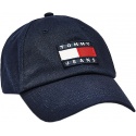 Granatowa Czapka z Daszkiem TOMMY HILFIGER Tjm Heritage Cap AM0AM05953 CBK
