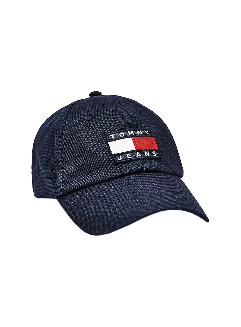 Granatowa Czapka z Daszkiem TOMMY HILFIGER Tjm Heritage Cap AM0AM05953 CBK