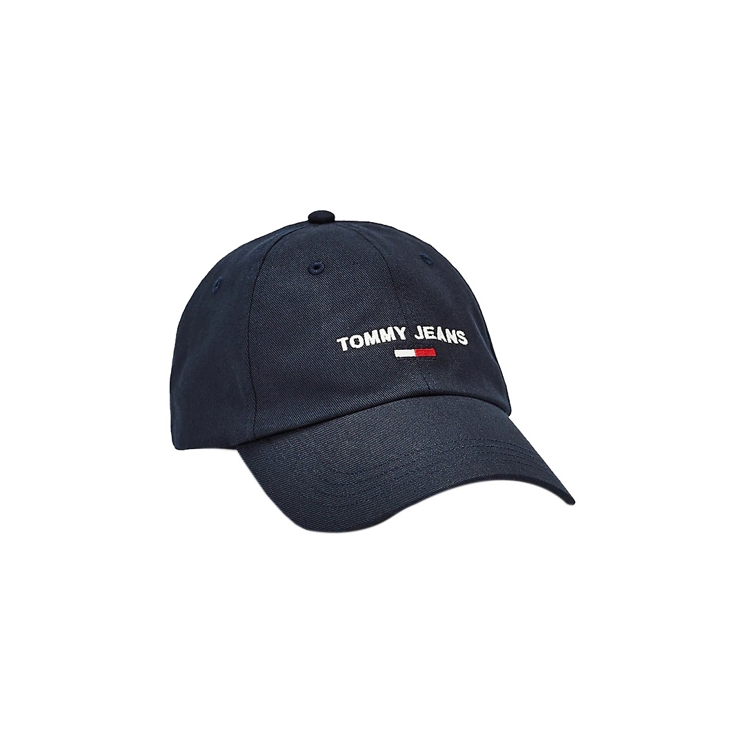 Czarna Czapka z Daszkiem TOMMY JEANS Tjw Sport Cap AW0AW08056 CBK