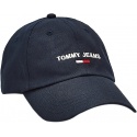 Czarna Czapka z Daszkiem TOMMY JEANS Tjw Sport Cap AW0AW08056 CBK
