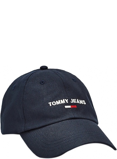 Czarna Czapka z Daszkiem TOMMY JEANS Tjw Sport Cap AW0AW08056 CBK