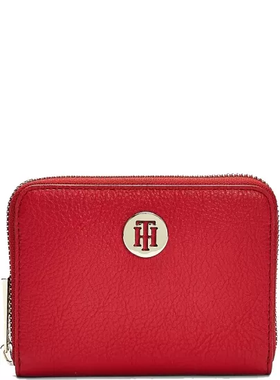 Czerwony Portfel Damski TOMMY HILFIGER Th Core Med Za AW0AW08012 XAF