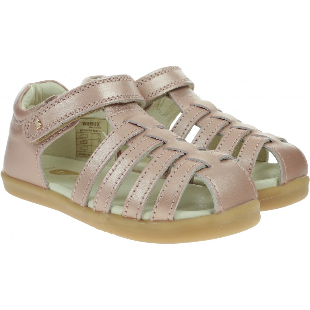 Różowe Zabudowane Sandały BOBUX Jump Rose Gold 831115