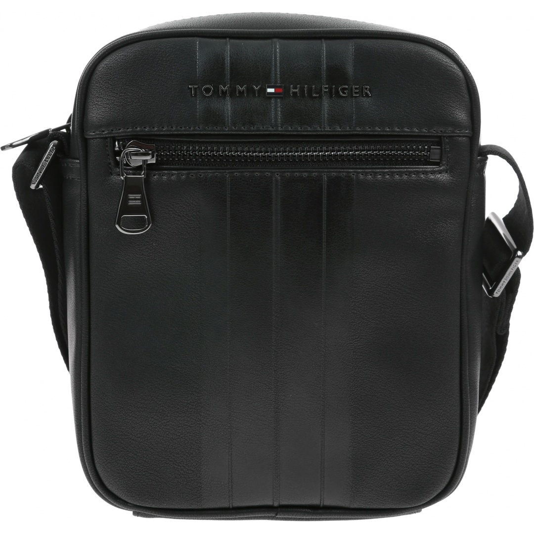 Czarna Torba Męska Saszetka TOMMY HILFIGER TH Micro Mini Reporter Black