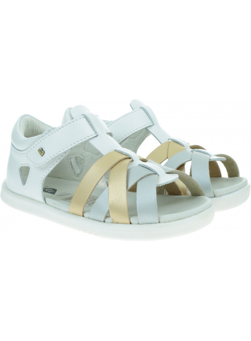 Białe Sandały BOBUX Tropicana White + Gold + Silver 634309