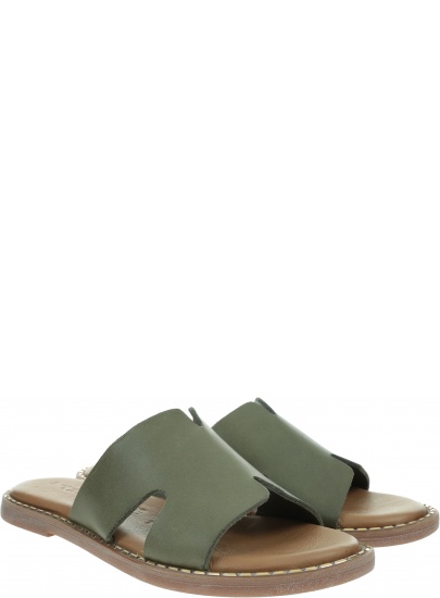 Zielone Klapki TAMARIS 1-27135/24 Khaki 707