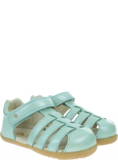 Miętowe Zabudowane Sandały BOBUX Jump Mint 723427