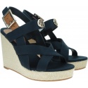 Espadryle Damskie TOMMY HILFIGER Basic Hardware High Wedge Sandal