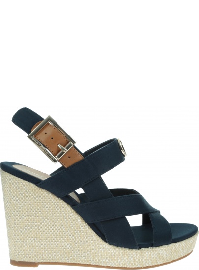 Espadryle Damskie TOMMY HILFIGER Basic Hardware High Wedge Sandal