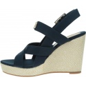 Espadryle Damskie TOMMY HILFIGER Basic Hardware High Wedge Sandal