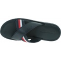 Klapki Męskie TOMMY HILFIGER Criss Cross Leather Sandal FM0FM02120 403