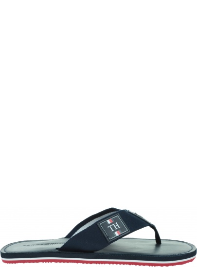 Japonki Męskie TOMMY HILFIGER Elevated Th Leather Beach Sandal FM0FM02692