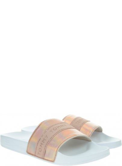 Klapki Damskie TOMMY HILFIGER Tommy Glitter Pool Slide FW0FW04811 0JW