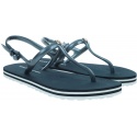 Japonki Damskie TOMMY HILFIGER Irredescent Flat Beach Sandal FW0FW04796 DW5