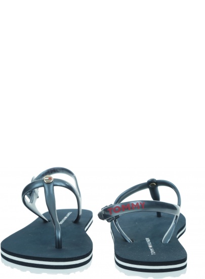 Japonki Damskie TOMMY HILFIGER Irredescent Flat Beach Sandal FW0FW04796 DW5