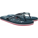 Japonki Męskie TOMMY HILFIGER Nautical Print Beach Sandal FM0FM02699 DW5