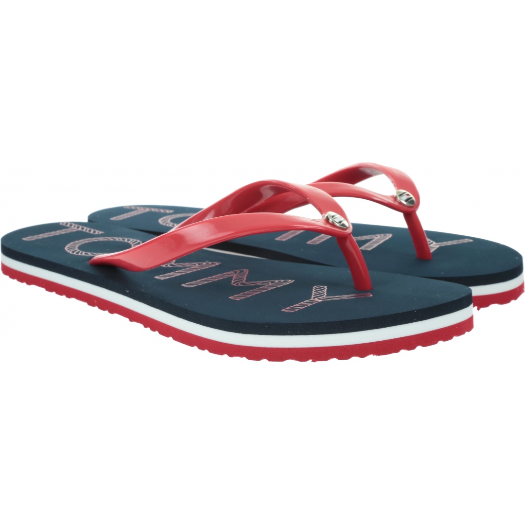 Japonki Damskie TOMMY HILFIGER Tommy Footbed Flat Beach Sandal FW0FW04793