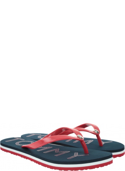 Japonki Damskie TOMMY HILFIGER Tommy Footbed Flat Beach Sandal FW0FW04793