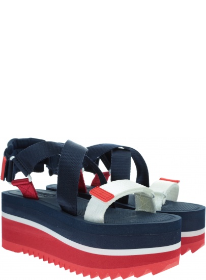 Sandały Damskie TOMMY HILFIGER Pop Color Flatform Sandal EN0EN00847 C87