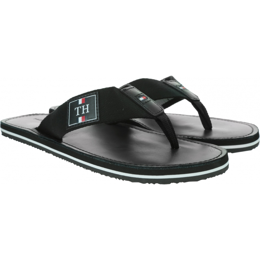 Japonki Męskie TOMMY HILFIGER Elevated Th Leather Beach Sandal FM0FM02692