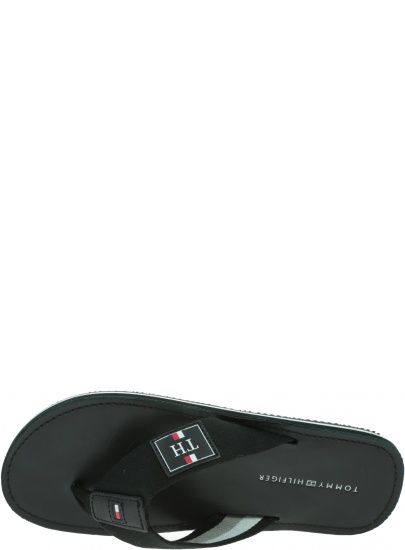 Japonki Męskie TOMMY HILFIGER Elevated Th Leather Beach Sandal FM0FM02692