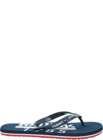 Japonki Męskie TOMMY HILFIGER Tommy Jeans Beach Sandal Print EM0EM00430 0KP