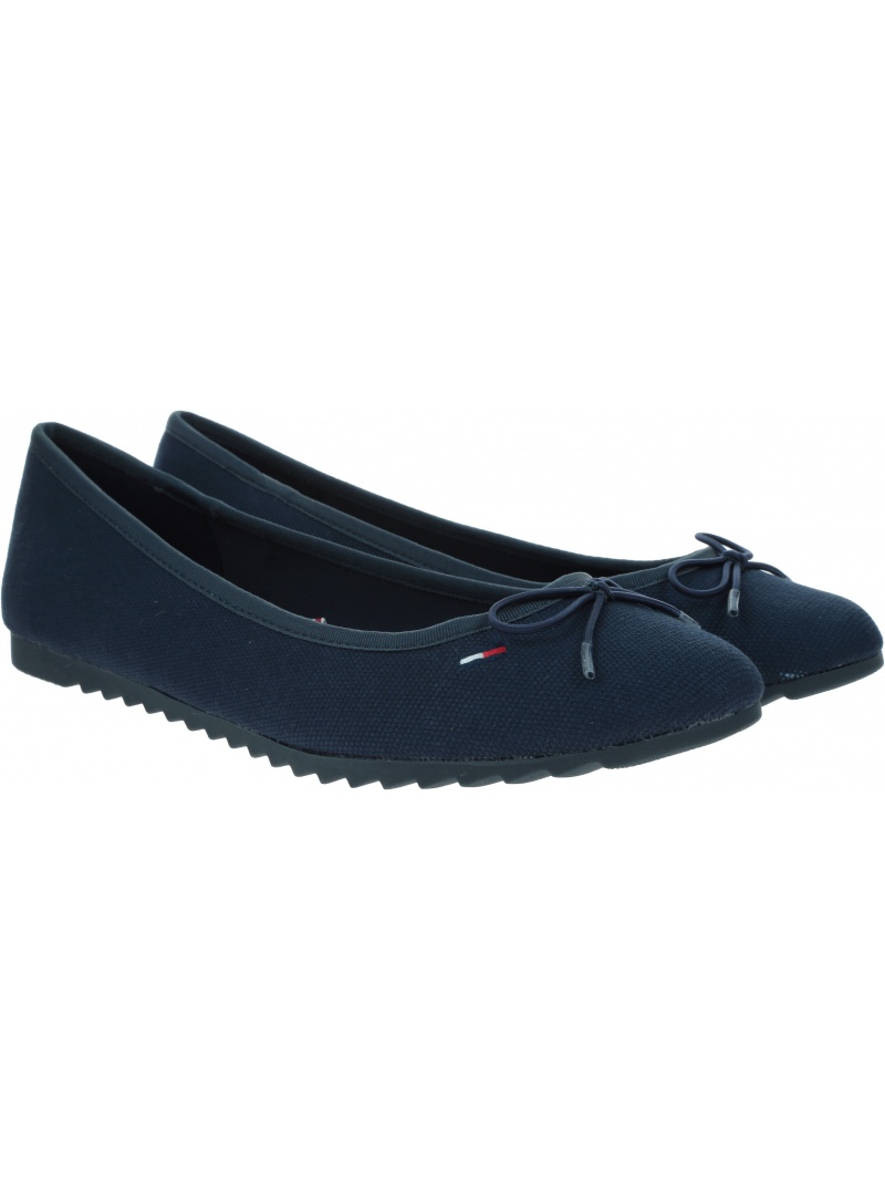 Balerinki Damskie TOMMY HILFIGER Color Block Ballerina EN0EN00818 C87
