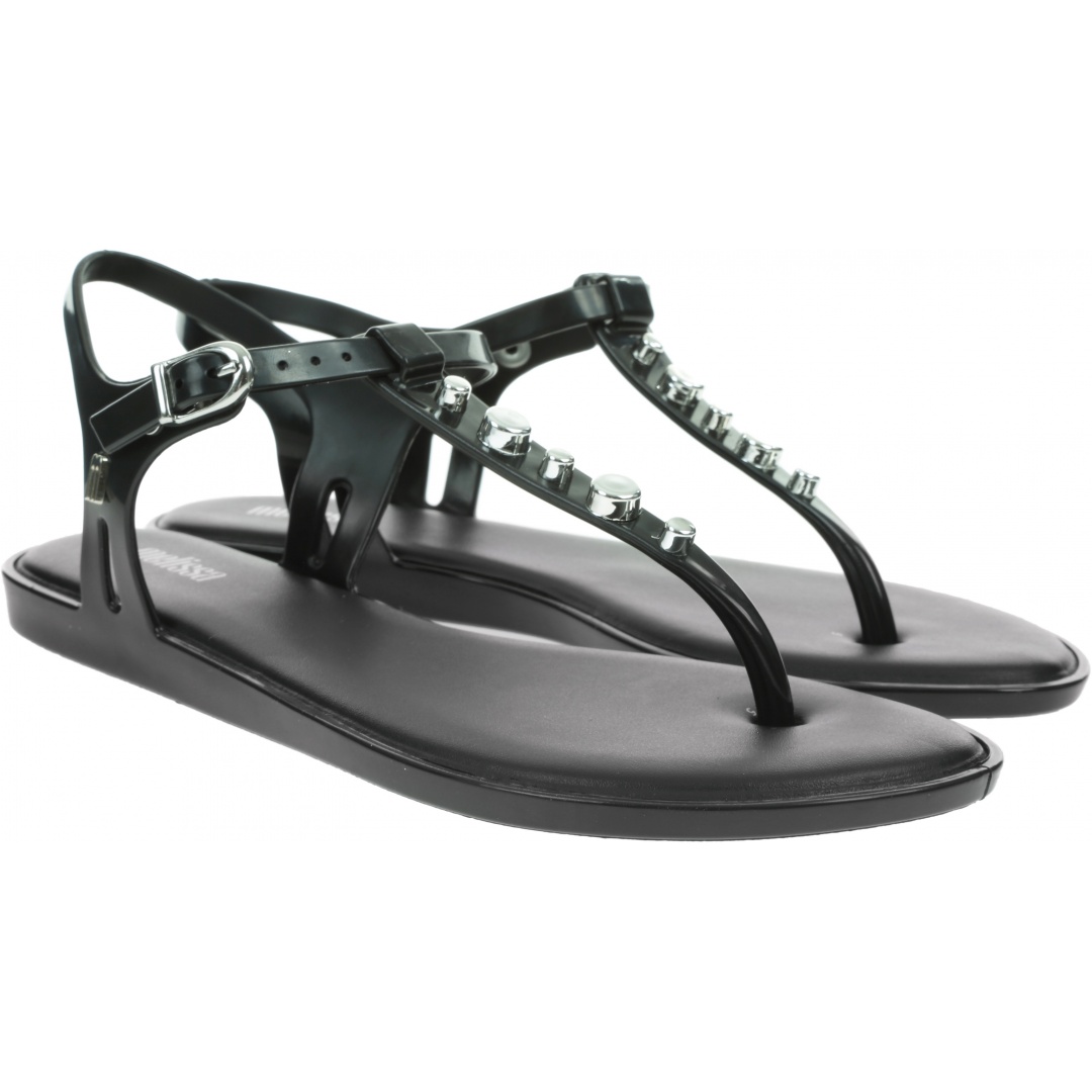 Czarne Sandały Japonki MELISSA Solar V Ad 32895 50545