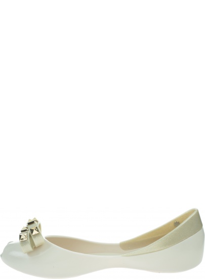 Cieliste Balerinki MELISSA Queen VIII Ad 32897 01664 Beige/White