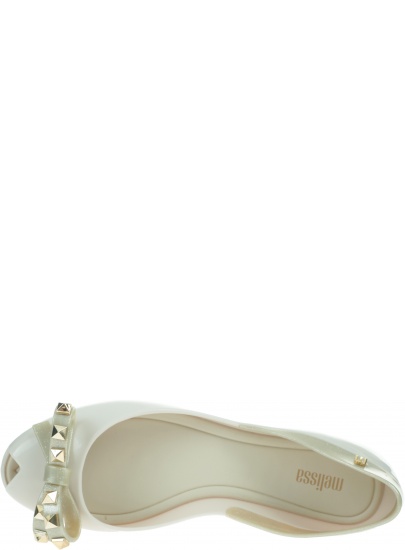 Cieliste Balerinki MELISSA Queen VIII Ad 32897 01664 Beige/White