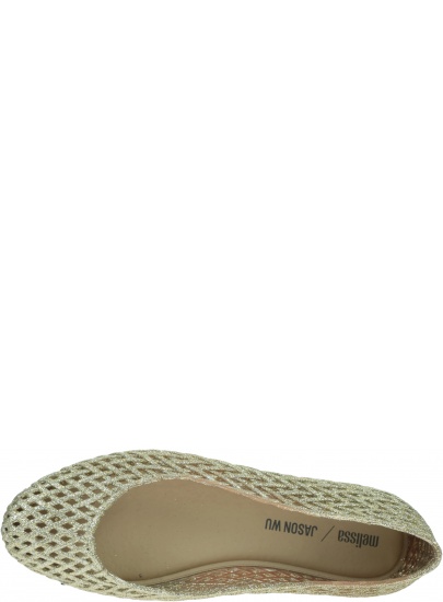 Złote Baleriny MELISSA Tao + Jason Wu Ad 32828 51800 Gold Glitter