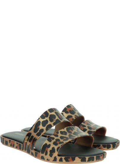 Czarne Klapki w Panterkę MELISSA Color Pop Ad 32799 50926