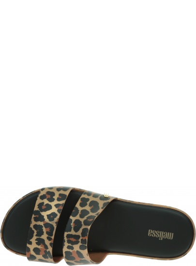 Czarne Klapki w Panterkę MELISSA Color Pop Ad 32799 50926