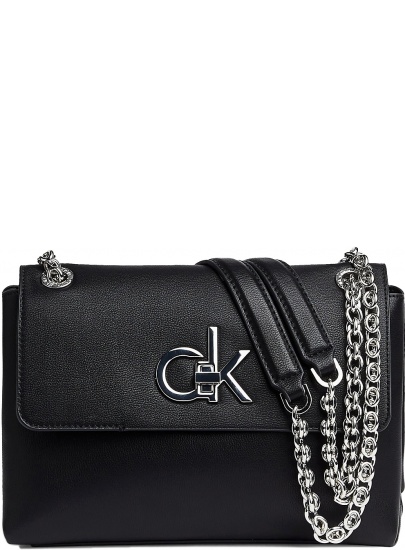 Czarna Torebka CALVIN KLEIN Re-Lock Conv Crossbody K60K606335 BAX