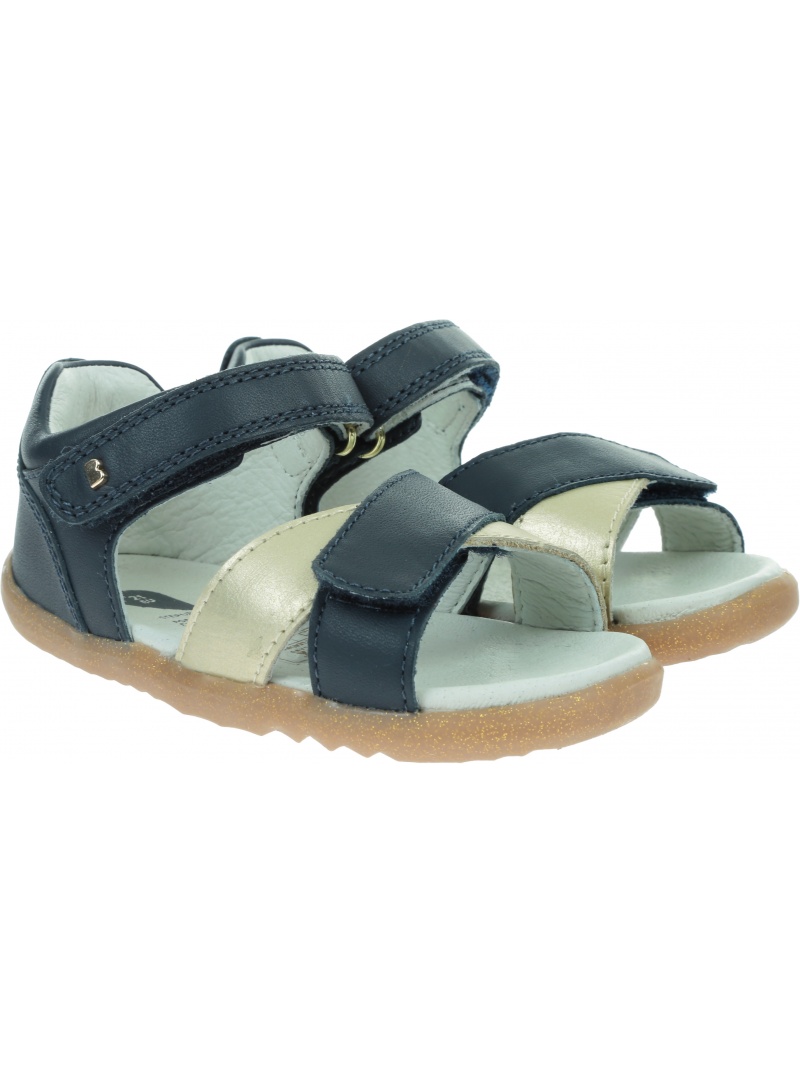 Granatowe Sandały BOBUX 728705 Sail Navy + Gold