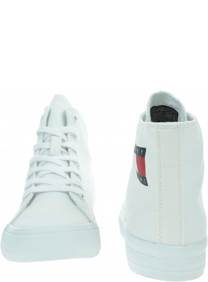 Trampki Damskie TOMMY JEANS Wmns Mid Cut Lace Up Vulc EN0EN00937 YBR