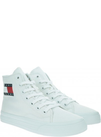 Trampki Damskie TOMMY JEANS Wmns Mid Cut Lace Up Vulc EN0EN00937 YBR