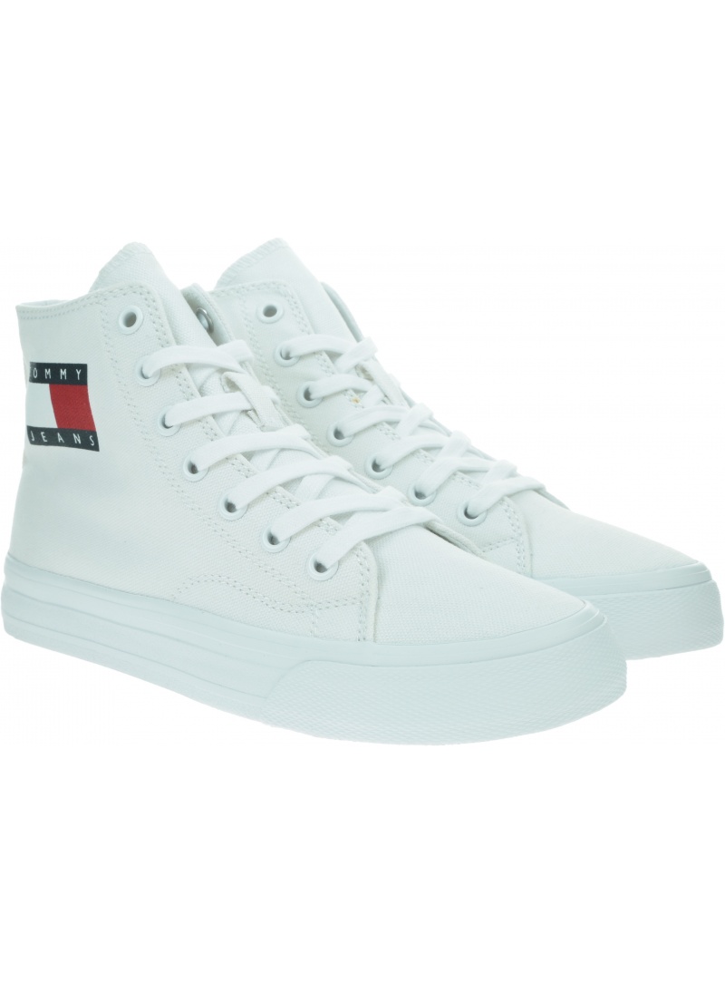Trampki Damskie TOMMY JEANS Wmns Mid Cut Lace Up Vulc EN0EN00937 YBR