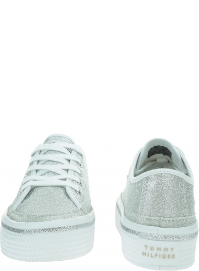 Sneakersy Damskie TOMMY HILFIGER Dressy Glitter Flatform Sneaker
