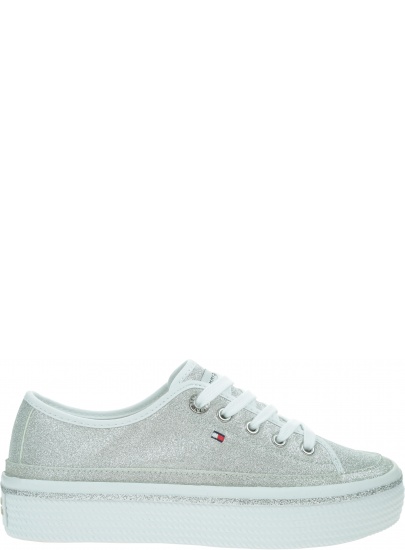 Sneakersy Damskie TOMMY HILFIGER Dressy Glitter Flatform Sneaker